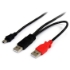 Picture of StarTech.com 6ft USB Y Cable for External Hard Drive