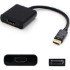 Picture of DisplayPort 1.2 Male to HDMI 1.3 Female Black Active Adapter Which Comes with Audio For Resolution Up to 2560x1600 (WQXGA)