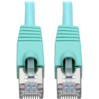 Picture of Tripp Lite Cat6a Snagless Shielded STP Patch Cable 10G, PoE, Aqua M/M 25ft