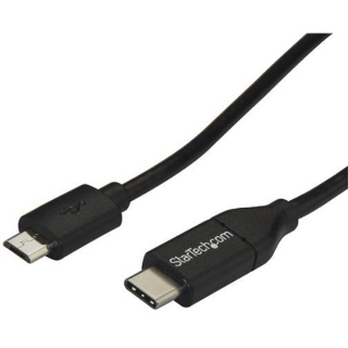 Picture of StarTech.com 2m 6 ft USB C to Micro USB Cable - M/M - USB 2.0 - USB-C to Micro USB Charge Cable - USB 2.0 Type C to Micro B Cable