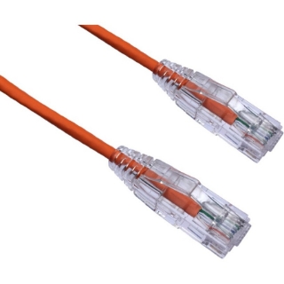Picture of Axiom 100FT CAT6A BENDnFLEX Ultra-Thin Snagless Patch Cable 650mhz (Orange)