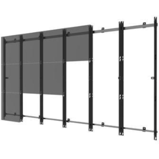 Picture of Peerless-AV SEAMLESS Kitted DS-LEDIF-6X3 Wall Mount for LED Display - Black, Silver