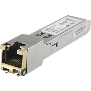 Picture of StarTech.com Dell EMC SFP-1G-T Compatible SFP Module - 1000BASE-T - 1GE Gigabit Ethernet SFP to RJ45 Cat6/Cat5e Transceiver - 100m