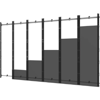 Picture of Peerless-AV SEAMLESS Kitted DS-LEDL27-6X6 Mounting Frame for LED Display, Video Wall - Black, Silver