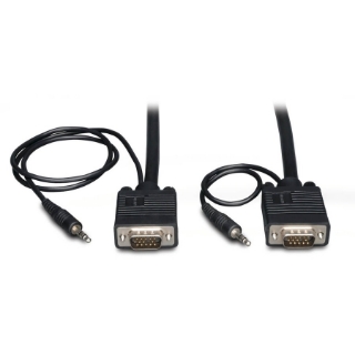 Picture of Tripp Lite VGA Coax Monitor Cable with audio, High Resolution cable with RGB coax