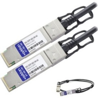 Picture of AddOn Dell DAC-QSFP-40G-5M Compatible TAA Compliant 40GBase-CU QSFP+ to QSFP+ Direct Attach Cable (Passive Twinax, 5m)