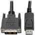 Picture of Tripp Lite DisplayPort to DVI-D Adapter Cable DP w/ Latches M/M 1080p 15ft 15'