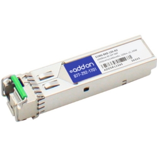 Picture of Brocade (Formerly) E1MG-BXD-120 Compatible TAA Compliant 1000Base-BX SFP Transceiver (SMF, 1550nmTx/1490nmRx, 120km, LC, DOM)