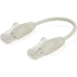 Picture of StarTech.com 6 in CAT6 Cable - Slim CAT6 Patch Cord - Gray Snagless RJ45 Connectors - Gigabit Ethernet Cable - 28 AWG - LSZH (N6PAT6INGRS)