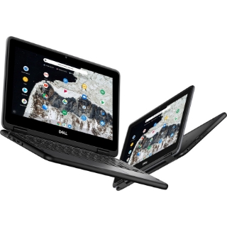 Picture of Dell Chromebook 11 3000 3100 11.6" Touchscreen Convertible 2 in 1 Chromebook - HD - 1366 x 768 - Intel Celeron N4020 Dual-core (2 Core) - 4 GB Total RAM - 64 GB Flash Memory