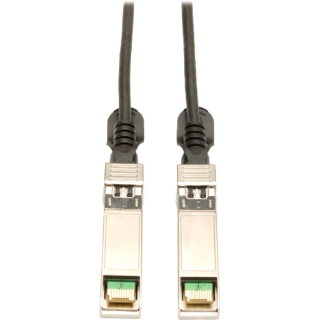 Picture of Tripp Lite 2M SFP+ 10Gbase-CU Twinax Passive Copper Cable SFP-H10GB-CU2M Compatible Black 6ft 6'