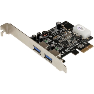 Picture of StarTech.com 2 Port PCI Express (PCIe) SuperSpeed USB 3.0 Card Adapter with UASP - LP4 Power