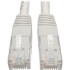 Picture of Tripp Lite Cat6 Cat5e Gigabit Molded Patch Cable RJ45 M/M 550MHz White 1ft 1'