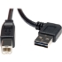 Picture of Tripp Lite 3ft USB 2.0 High Speed Cable Reversible Right / Left Angle A to B M/M