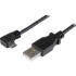 Picture of StarTech.com 2m 6 ft Right Angle Micro-USB Charge and Sync Cable M/M - USB 2.0 A to Micro USB - 24 AWG