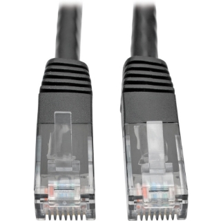 Picture of Tripp Lite Cat6 Cat5e Gigabit Molded Patch Cable RJ45 M/M 550MHz Black 35ft