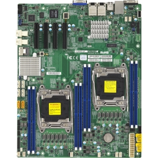 Picture of Supermicro X10DRD-LT Desktop Motherboard - Intel C612 Chipset - Socket LGA 2011-v3 - Extended ATX