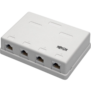 Picture of Tripp Lite Cat6 Surface-Mount Box 4-Port Unshielded 110 IDC Punchdown RJ45