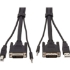 Picture of Tripp Lite DVI KVM Cable Kit 3 in 1 DVI, USB 3.5mm Audio 3xM/3xM Black 10ft