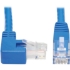 Picture of Tripp Lite Cat6 Ethernet Cable Right Angled UTP Molded RJ45 M/M Blue 15ft