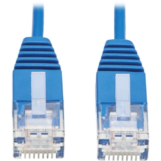 Picture of Tripp Lite Cat6 Gigabit Ethernet Cable Molded Ultra-Slim RJ45 M/M Blue 6in