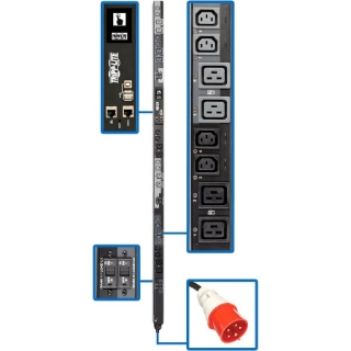 Picture of Tripp Lite 3-Phase PDU Switched 25.2kW 240V 12 C13; 12 C19 60A IEC309 TAA