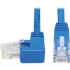 Picture of Tripp Lite Cat6 Ethernet Cable Left Angled UTP Molded RJ45 M/M Blue 20ft