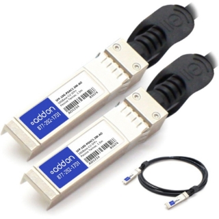 Picture of AddOn MSA and TAA Compliant 10GBase-CU SFP+ to SFP+ Direct Attach Cable (Passive Twinax, 15m)