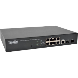 Picture of Tripp Lite 8-Port Gigabit Ethernet Switch L2 Managed w/ PoE 10/100/1000Mbps