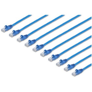 Picture of StarTech.com 7 ft. CAT6 Cable - 10 Pack - BlueCAT6 Patch Cable - Snagless RJ45 Connectors - Category 6 Cable - 24 AWG (N6PATCH7BL10PK)