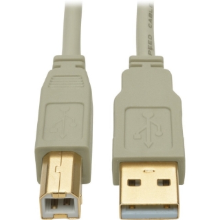 Picture of Tripp Lite 15ft USB 2.0 Hi-Speed A/B Cable M/M 28/24 AWG 480 Mbps Beige 15'