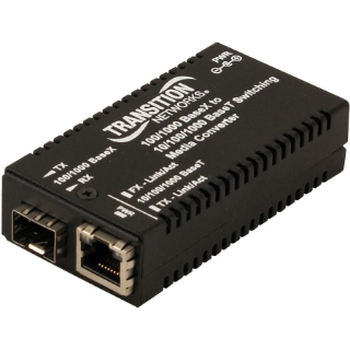 Picture of Transition Networks Mini Gigabit Ethernet Media Converter 10/100/1000Base-T to 1000Base-X