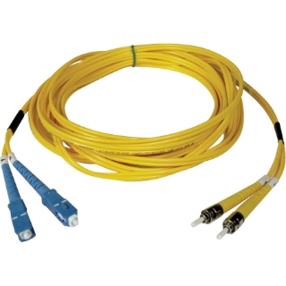 Picture of Tripp Lite 9M Duplex Singlemode 9/125 Fiber Optic Patch Cable SC/ST 30' 30ft 9 Meter