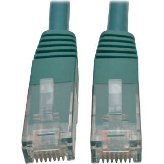 Picture of Tripp Lite 2ft Cat6 Gigabit Molded Patch Cable RJ45 M/M 550MHz 24 AWG Green