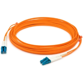 Picture of AddOn 0.5m LC (Male) to LC (Male) Orange OM4 Duplex Plenum-Rated Fiber Patch Cable