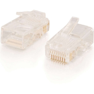 Picture of C2G RJ45 Cat5E Modular Plug for Round Stranded Cable - 50pk