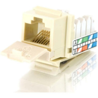 Picture of C2G 90&deg; Cat5E RJ45 UTP Keystone Jack - Ivory