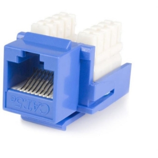 Picture of StarTech.com StarTech.com Cat5e RJ45 Keystone Jack Blue - 110 Type 110 Type Cat. 5 Keystone Jack A+B - Network Connector - RJ-45