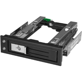 Picture of StarTech.com 5.25 to 3.5 Hard Drive Hot Swap Bay - Trayless - For 3.5" SATA/SAS Drives - Front Mount - Hard Drive Bay - SAS/ SATA Backplane