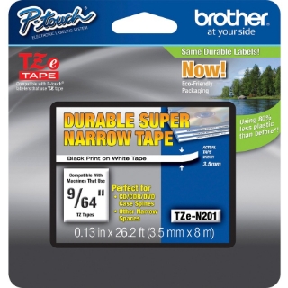 Picture of Brother TZ Super Narrow Non-laminated Tapes