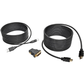 Picture of Tripp Lite 15ft HDMI DVI USB KVM Cable Kit USB A/B Keyboard Video Mouse 15'