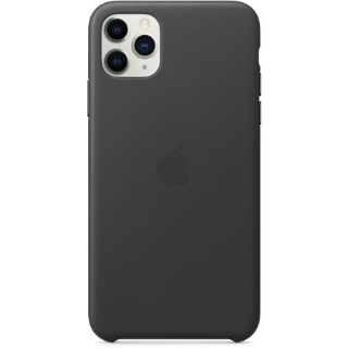 Picture of Apple iPhone 11 Pro Max Leather Case - Black